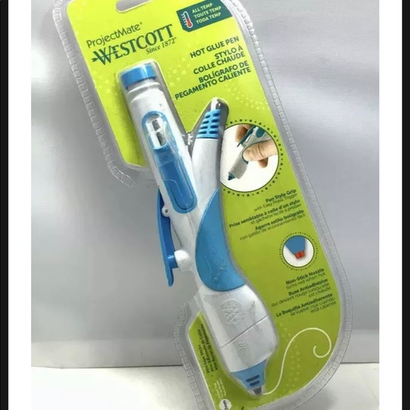 ProjectMate Westcott Hot Glue Pen (Pen Style Grip) with Easy Press Trigger NEW - Picture 1 of 3
